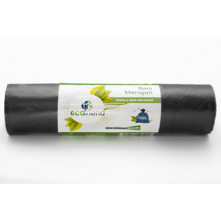 SACI MENAJ 160 L NEGRU