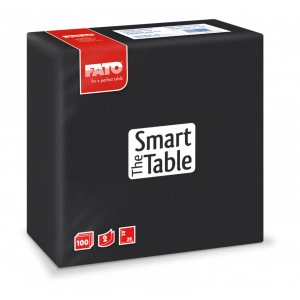 SERVETELE 38X38 100 BUC. NEGRU -82141500