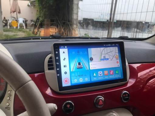 Navigatie Android Carplay Fiat 500 2007-2014 Waze YouTube