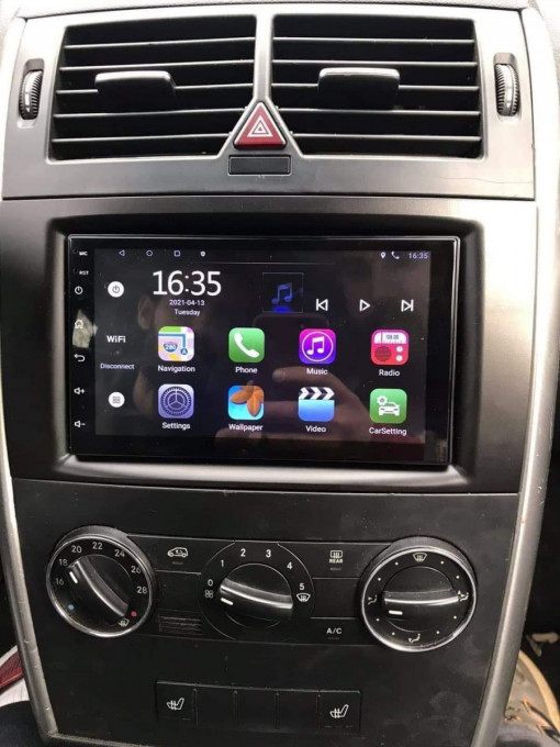 Navigatie Android Mercedes B class Waze Youtube GPS BT