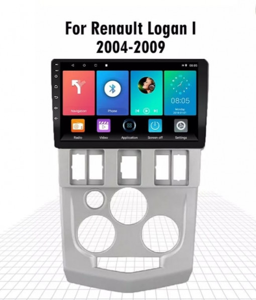 Navigatie Android Dacia Logan Duster 9" 2004-2008