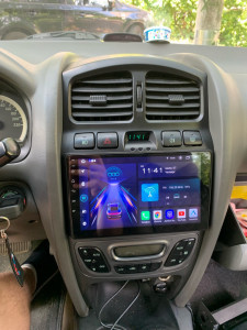 Navigatie Android Hyundai Santa Fe 2001-2006 Waze YouTube GPS USB - Img 1