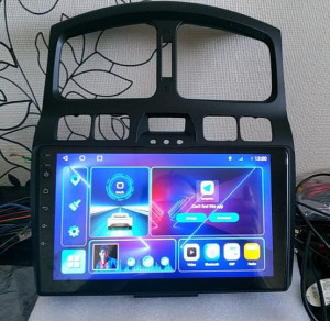 Navigatie Android Hyundai Santa Fe 2001-2006 Waze YouTube GPS USB - Img 2