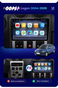Navigatie Android Dacia Logan Duster 9" 2004-2008 - Img 6