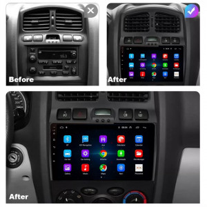Navigatie Android Hyundai Santa Fe 2001-2006 Waze YouTube GPS USB - Img 4