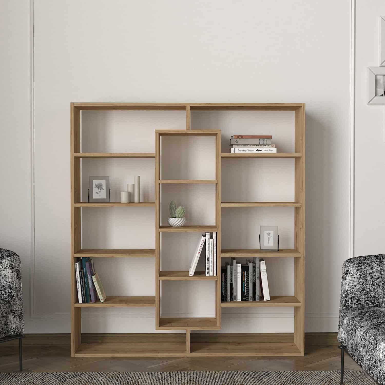 1. Amenajarea camerei pentru copil - mobilierul esențial pentru camera copilului- biblioteca maro-min-min Amenajarea camerei de copil - sfaturi și idei practice pentru a valorifica fiecare colțișor, 5,