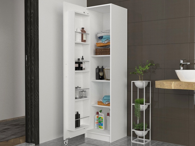 , 1, Dulap Organizator Baie/Bucatarie UnicUtil, 44 x 44 x 180 cm, Alb