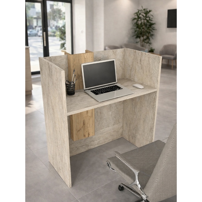 Birou recepție, Bonveno Front Desk, UnicUtil, Travertin-Bej - imagine 4