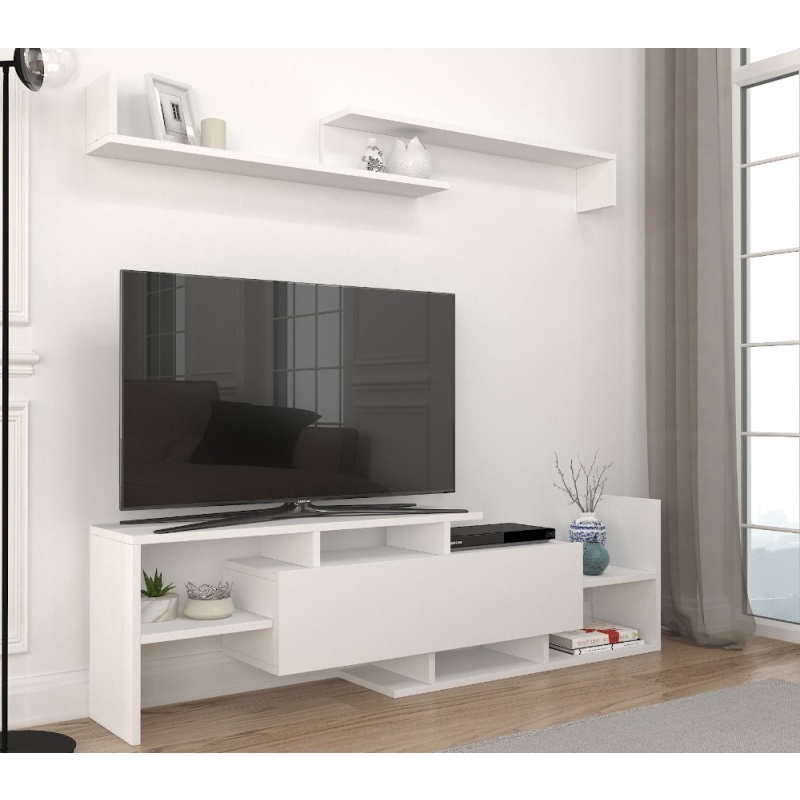 Comodă TV, Dream Tv Unit, UnicUtil, Alb - imagine 2