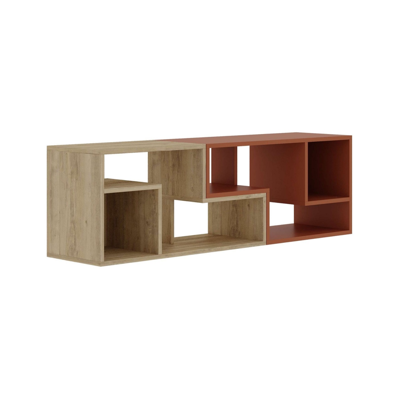 Comoda TV, Glis Sapphire, UnicUtil, Stejar Safir-Scorțișoară, Lățime: 145 cm, Înălțime: 44,8 cm, Adâncime: 35 cm - view 5