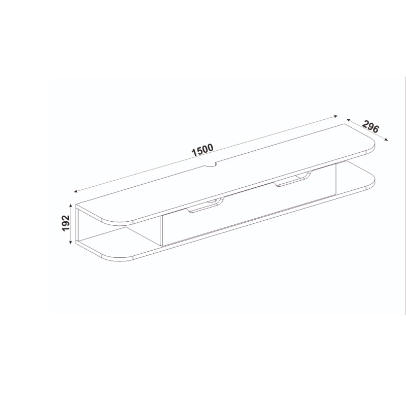 Comoda TV, Noble Frame, UnicUtil, Crem - imagine 2