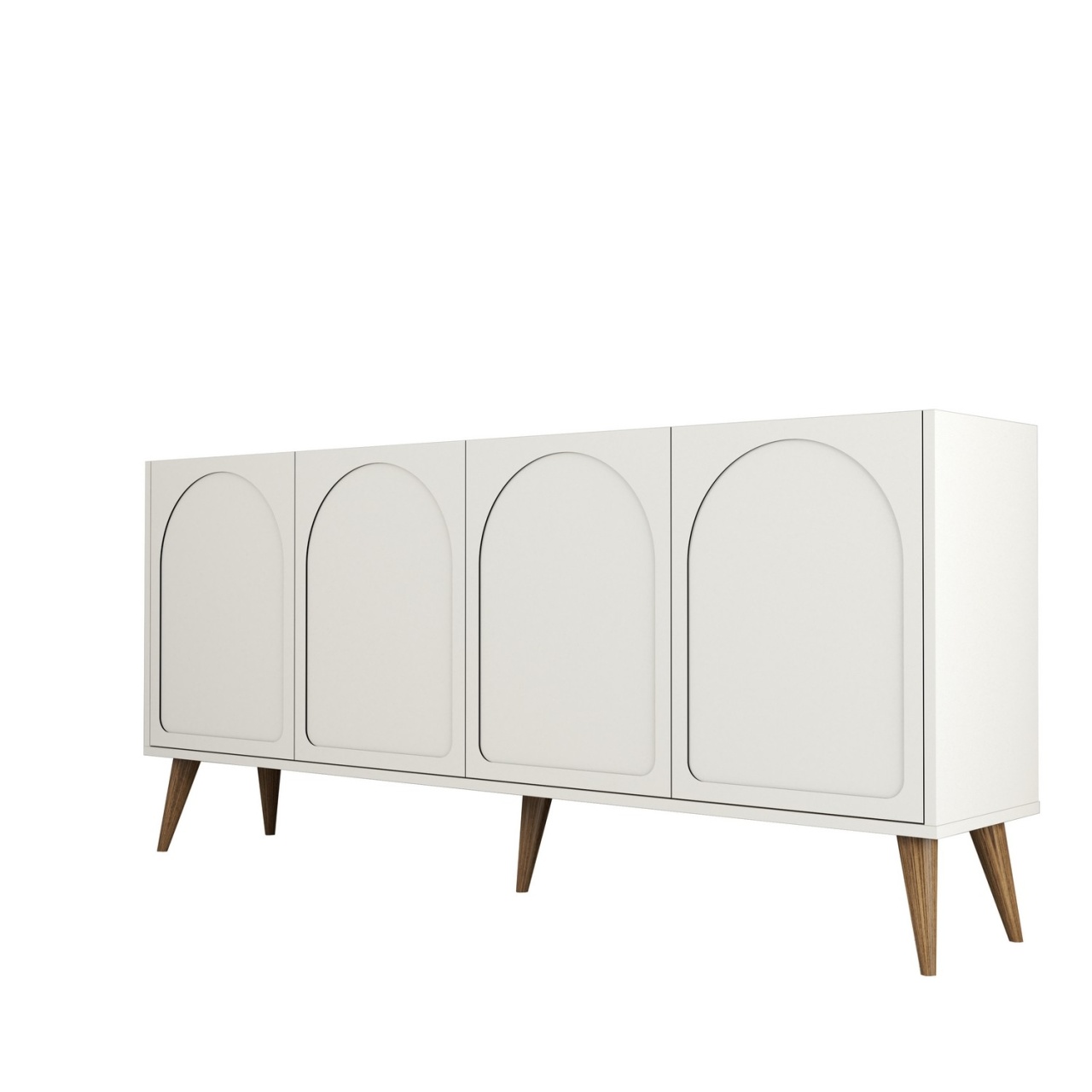 Consolă, Lyon 81, UnicUtil, Cremă-Nucă, Lățime: 180 cm, Înălțime: 81 cm, Adâncime: 35 cm - view 6