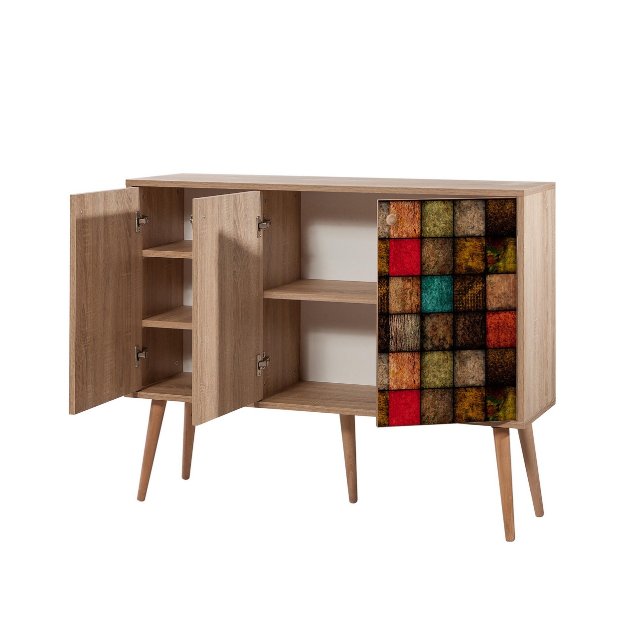 Consolă, Mega 723, UnicUtil, Stejarul Sonoma, Lățime: 120 cm, Înălțime: 90 cm, Adâncime: 36 cm - view 7