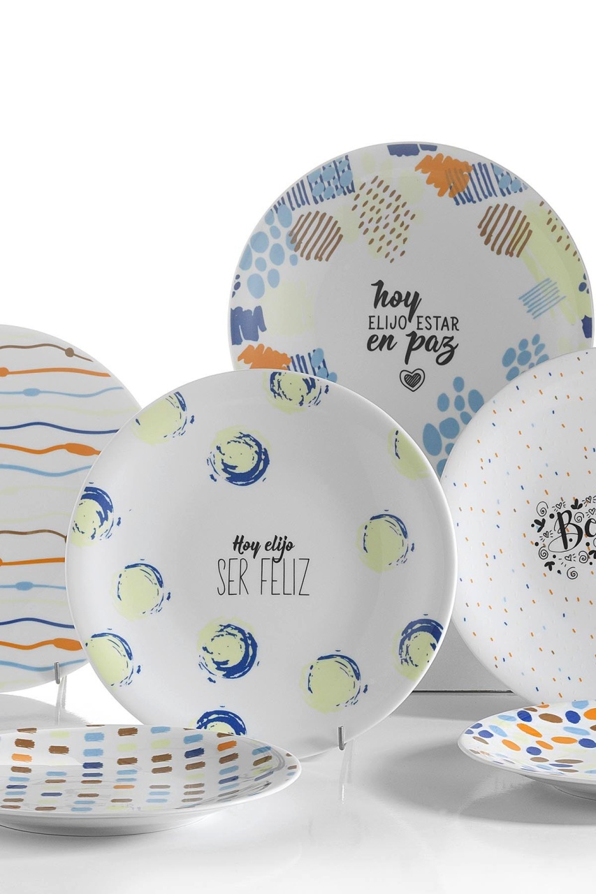 Dessert Plate Set (6 Bucati), Glow dust, UnicUtil, Culoarea Multicolor - 3 | YEO