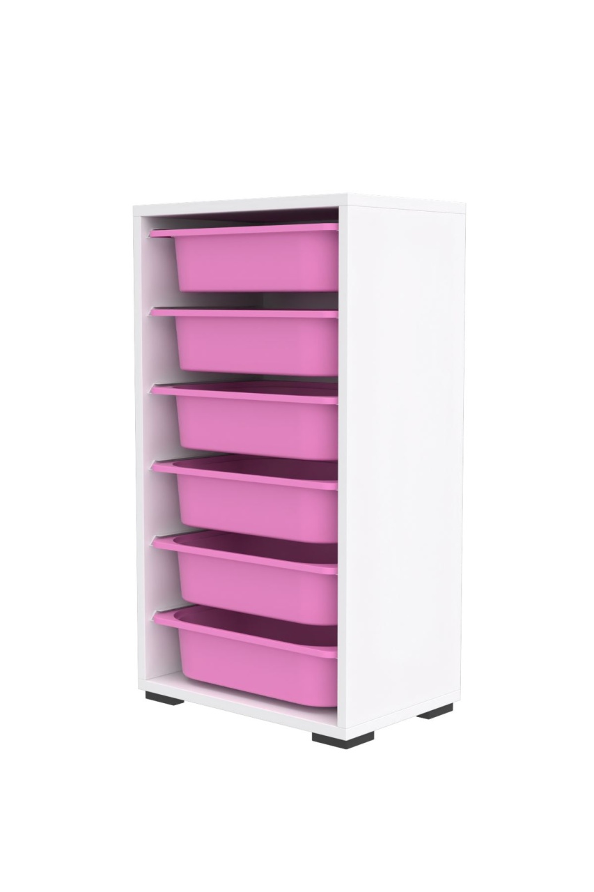 Dulap multifunctional, Drift wave, UnicUtil, Culoarea Alb Roz - 3 | YEO