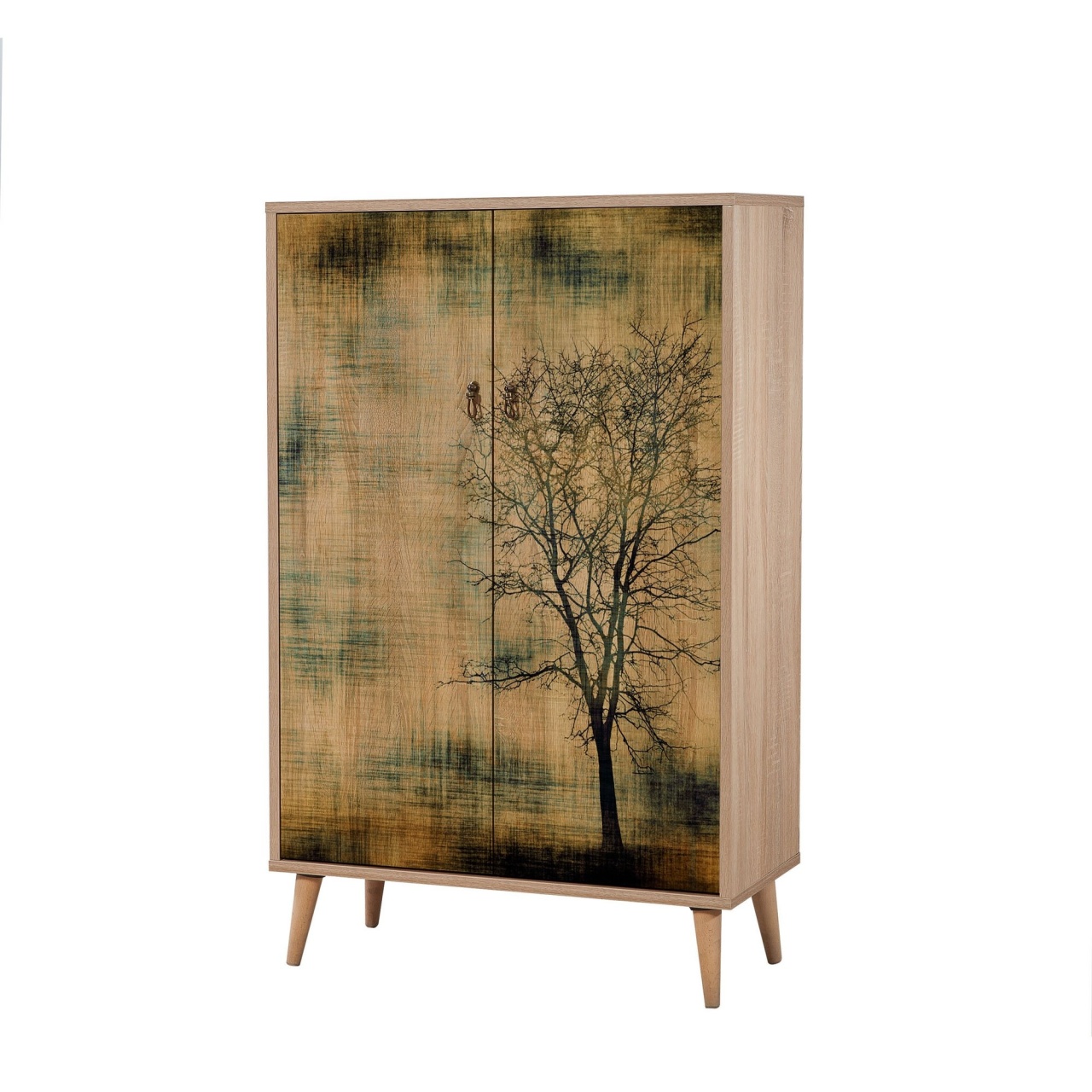 Dulap multifuncțional, Multibox 729, UnicUtil, Stejarul Sonoma, Lățime: 80 cm, Înălțime: 127 cm, Adâncime: 36 cm - view 4