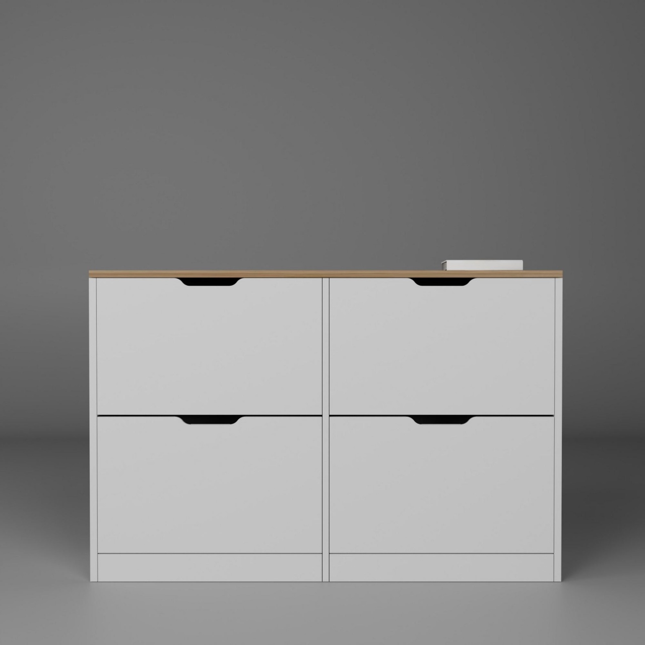Dulap pentru pantofi, Duru 1600, UnicUtil, Alb mat, Lățime: 120,5 cm, Înălțime: 79,2 cm, Adâncime: 30 cm, 350MWD1205 - view 5