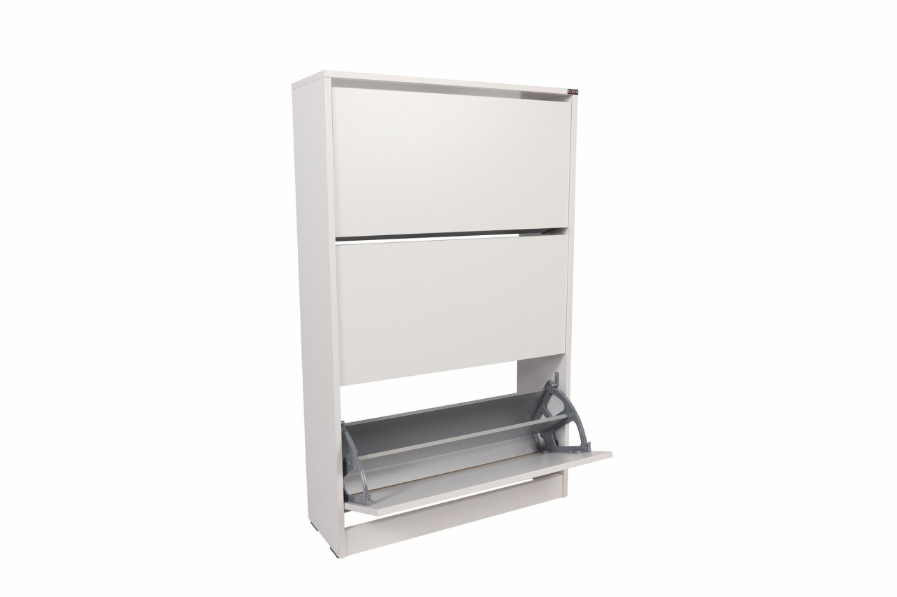 Dulap pentru pantofi, Shc 530, UnicUtil, Alb, Lățime: 73 cm, Înălțime: 119 cm, Adâncime: 26 cm - view 6