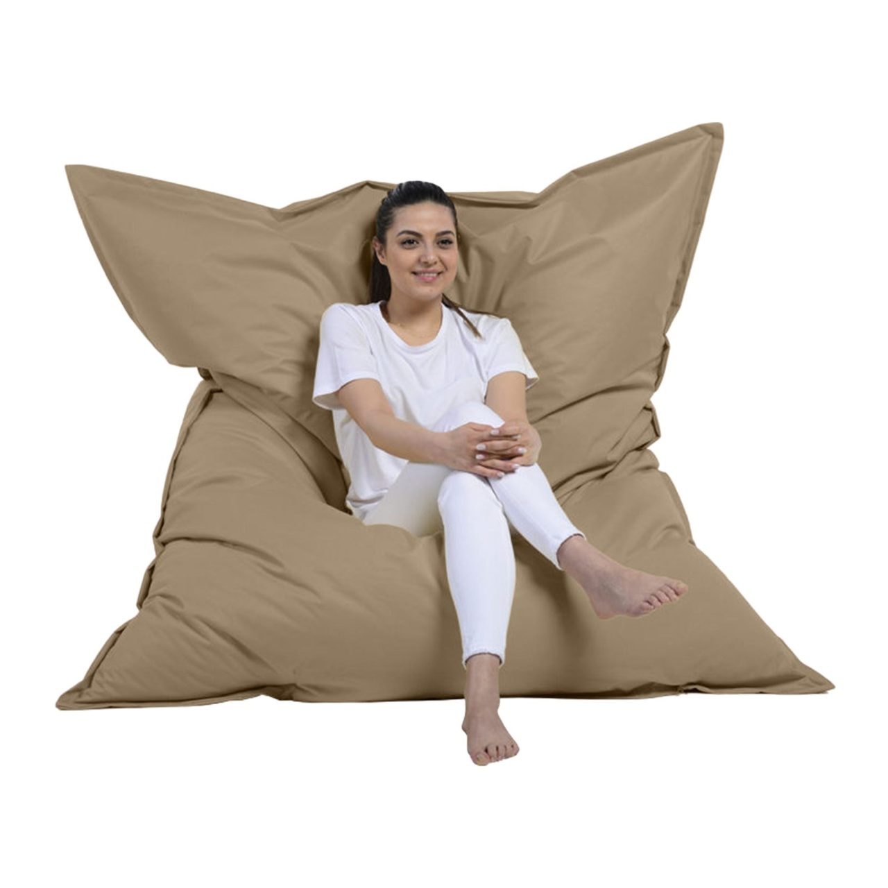 Fotoliu Puf Gradina, Echo stone, UnicUtil, Culoarea Crem - 2 | YEO