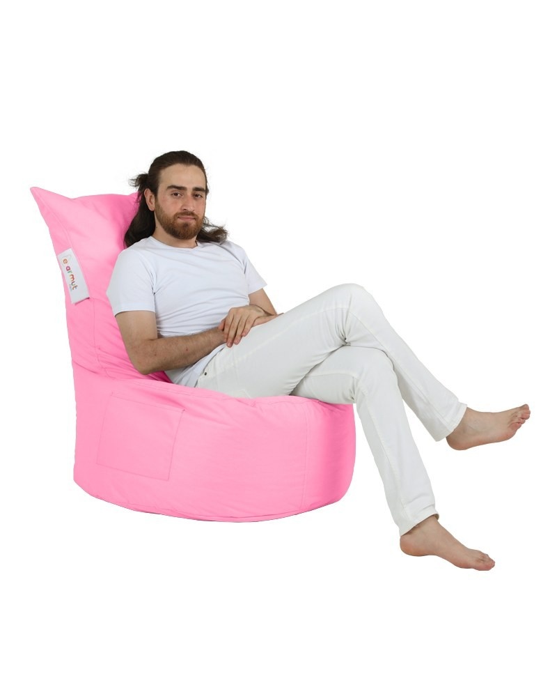 Fotoliu Puf Gradina, Ripple wave, UnicUtil, Culoarea Roz - 2 | YEO