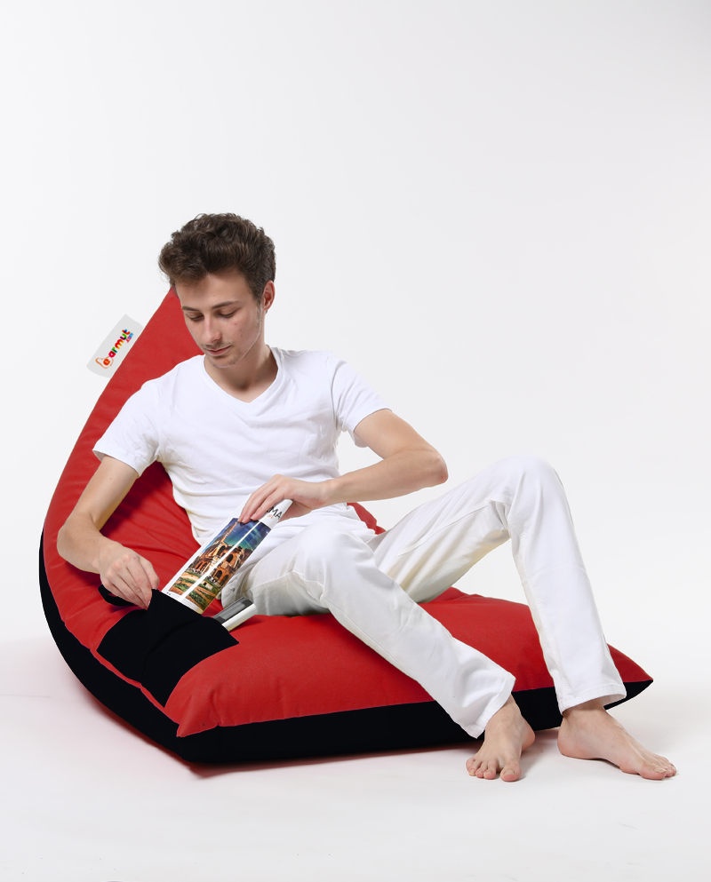 Fotoliu Puf Gradina, Thorn shell, UnicUtil, Culoarea Rosu Negru - 3 | YEO