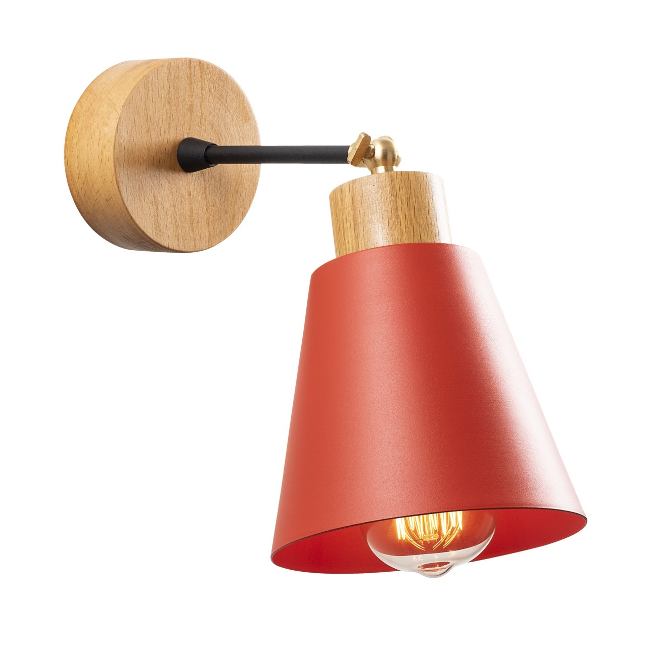 Lampa Perete, Ripple shell, UnicUtil, Culoarea Rosu - 1 | YEO