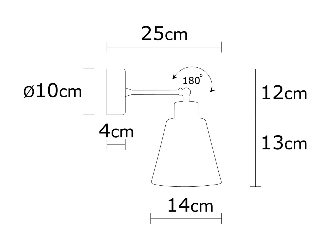 Lampa Perete, Ripple shell, UnicUtil, Culoarea Rosu - 3 | YEO