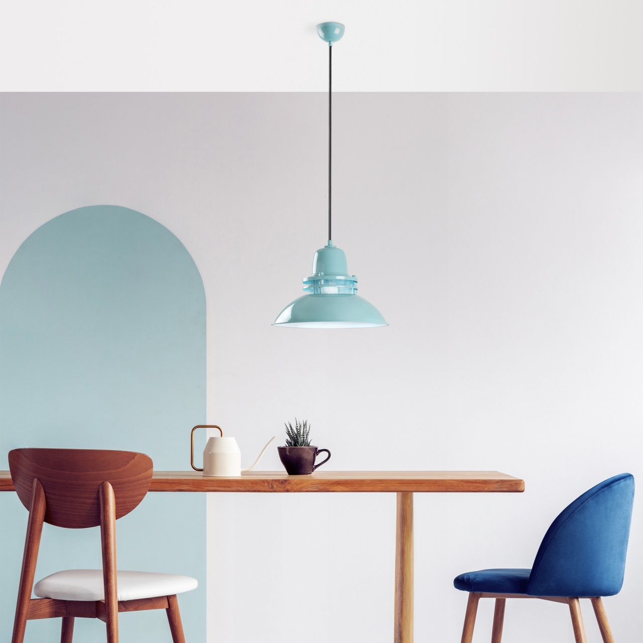 Lustra, Flame stone, UnicUtil, Culoarea Turcoaz - 1 | YEO
