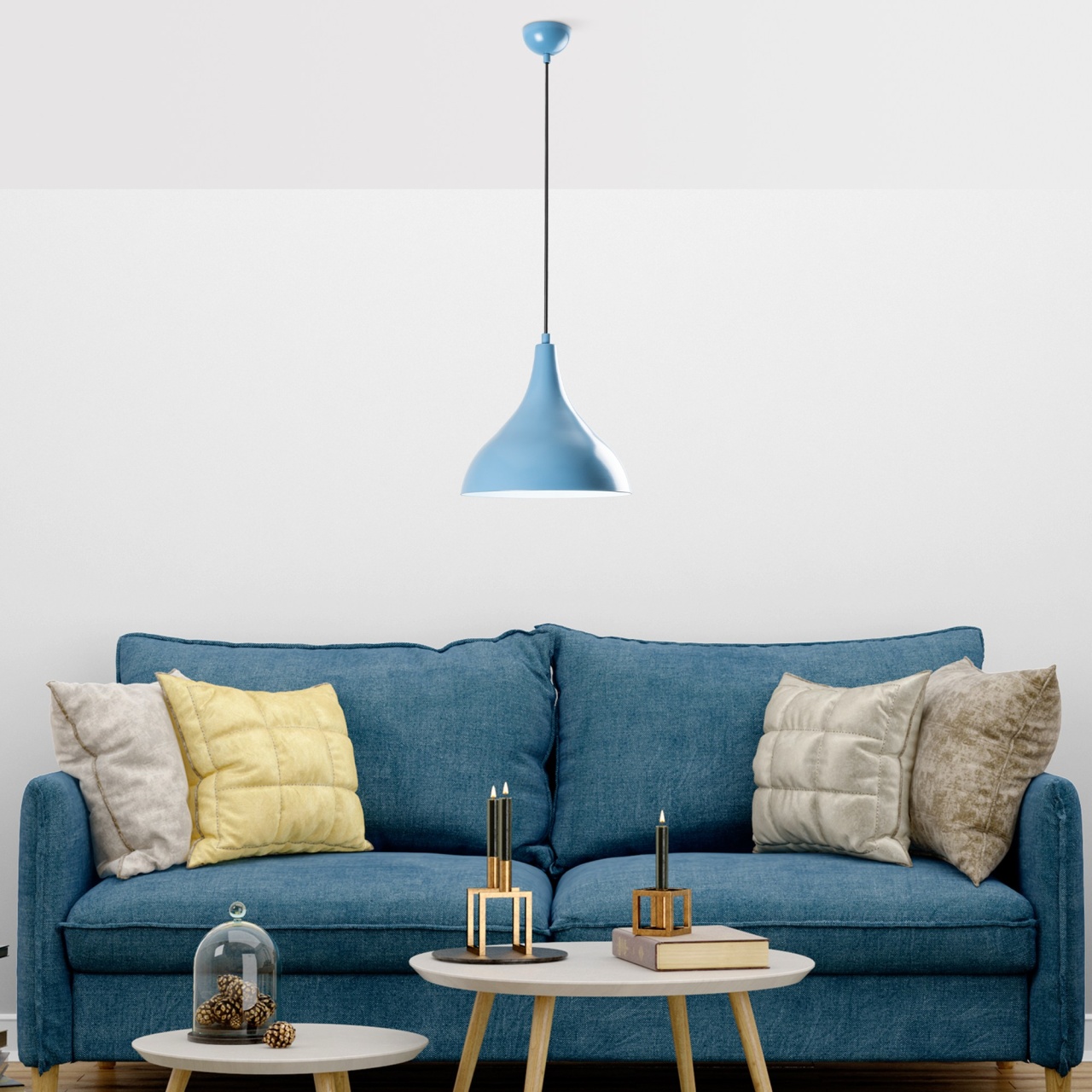 Lustra, Peak shell, UnicUtil, Culoarea Albastru Deschis - 1 | YEO