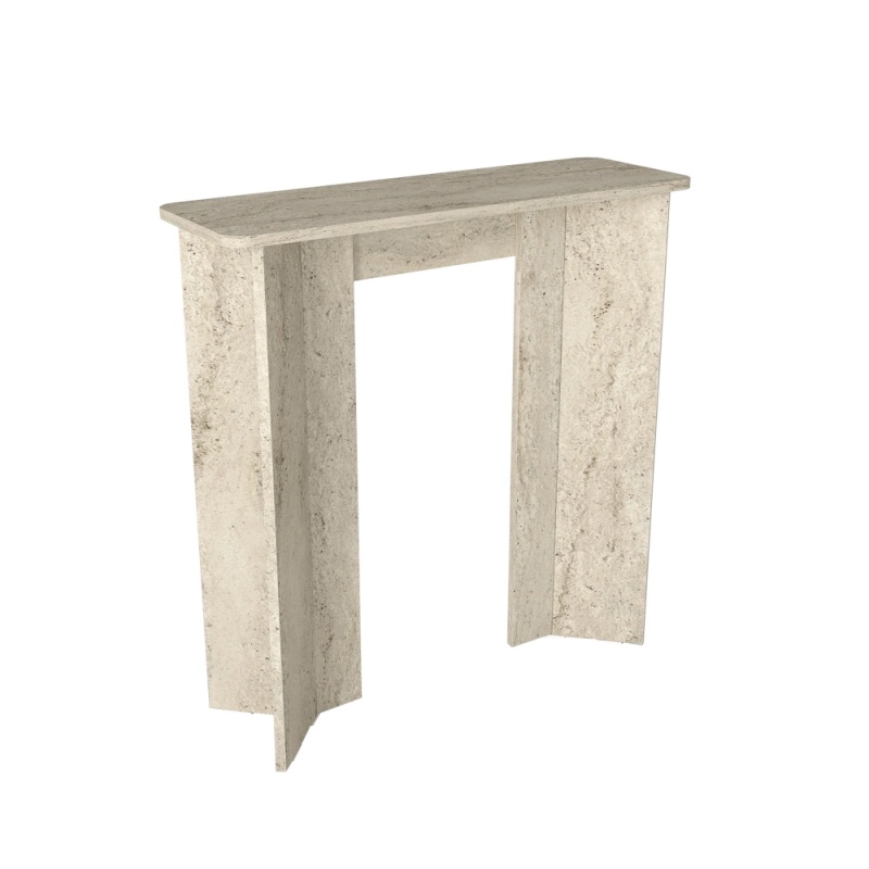 Masă decor, Mara Traverten Dresser, UnicUtil, Travertin, 90 cm - imagine 9