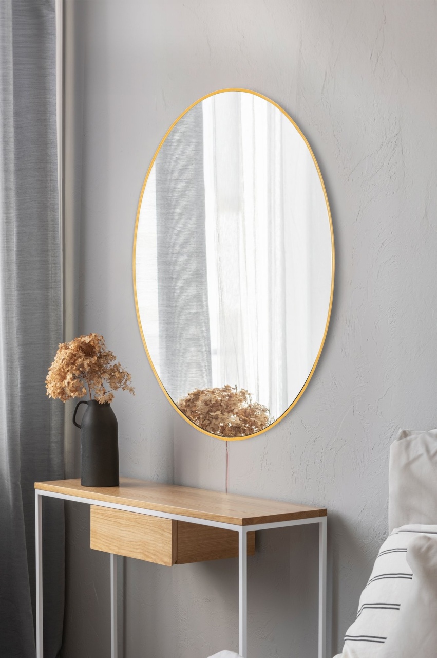Oglinda, Wave leaf, UnicUtil, Culoarea Galben - 2 | YEO