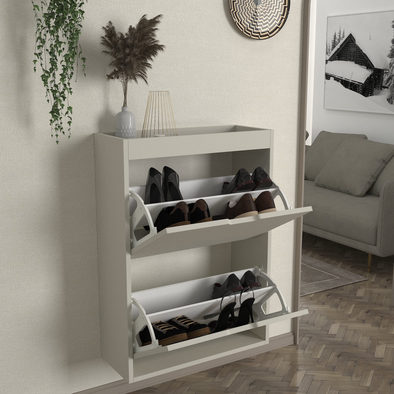 Pantofar, Modern Mix, UnicUtil, Crem-Gri, UUORG76 - 1 | YEO