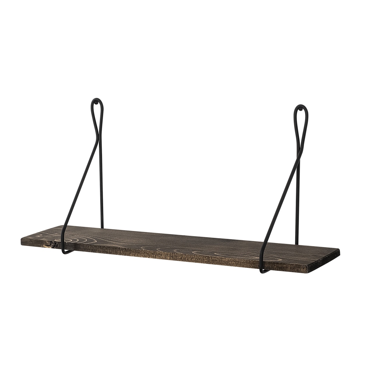 Raft de perete, Amaryllis Design, UnicUtil, Negru-Nuc închis, Lățime: 60 cm, Înălțime: 27 cm, Adâncime: 15 cm - view 5