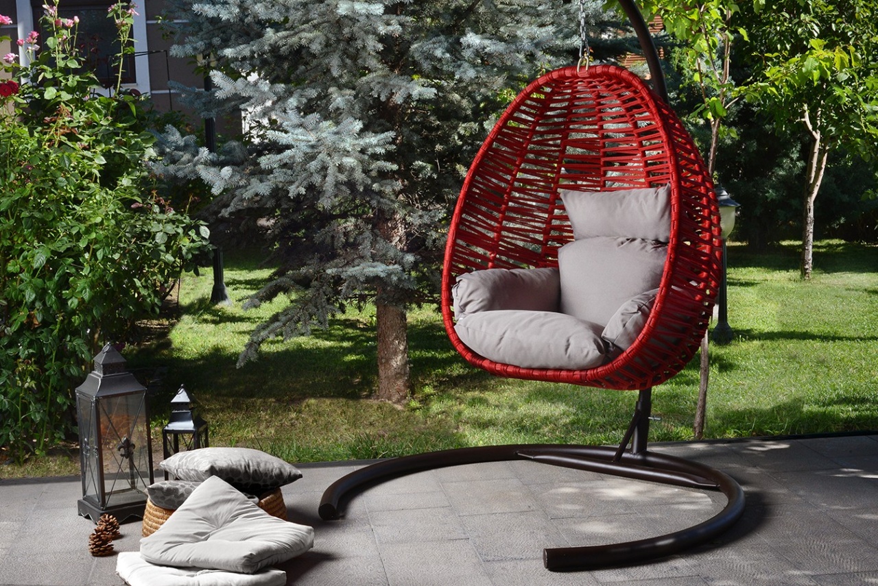 Scaun Gradina, Glow flame, UnicUtil, Culoarea Rosu