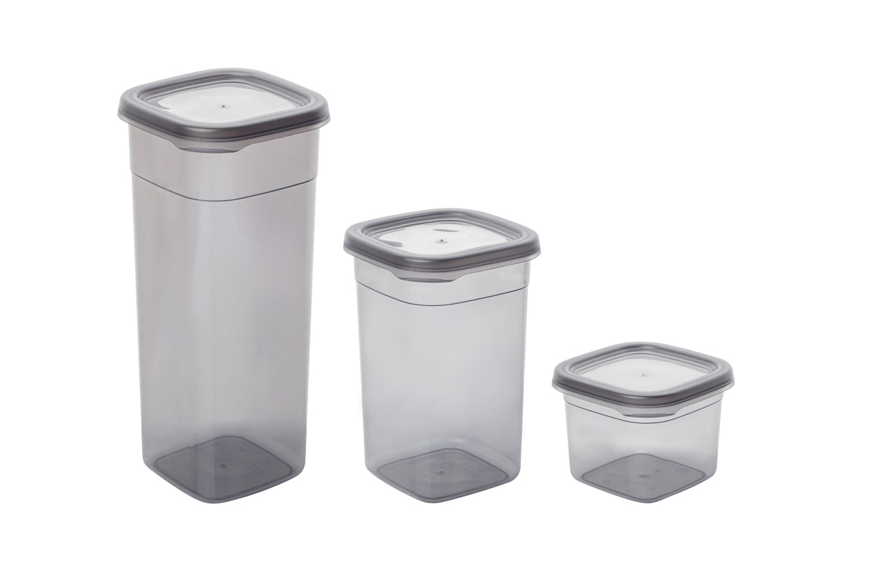 Set 12 recipiente alimentare , UnicUtil, Spacious Lightweight, Antracit - 2 | YEO