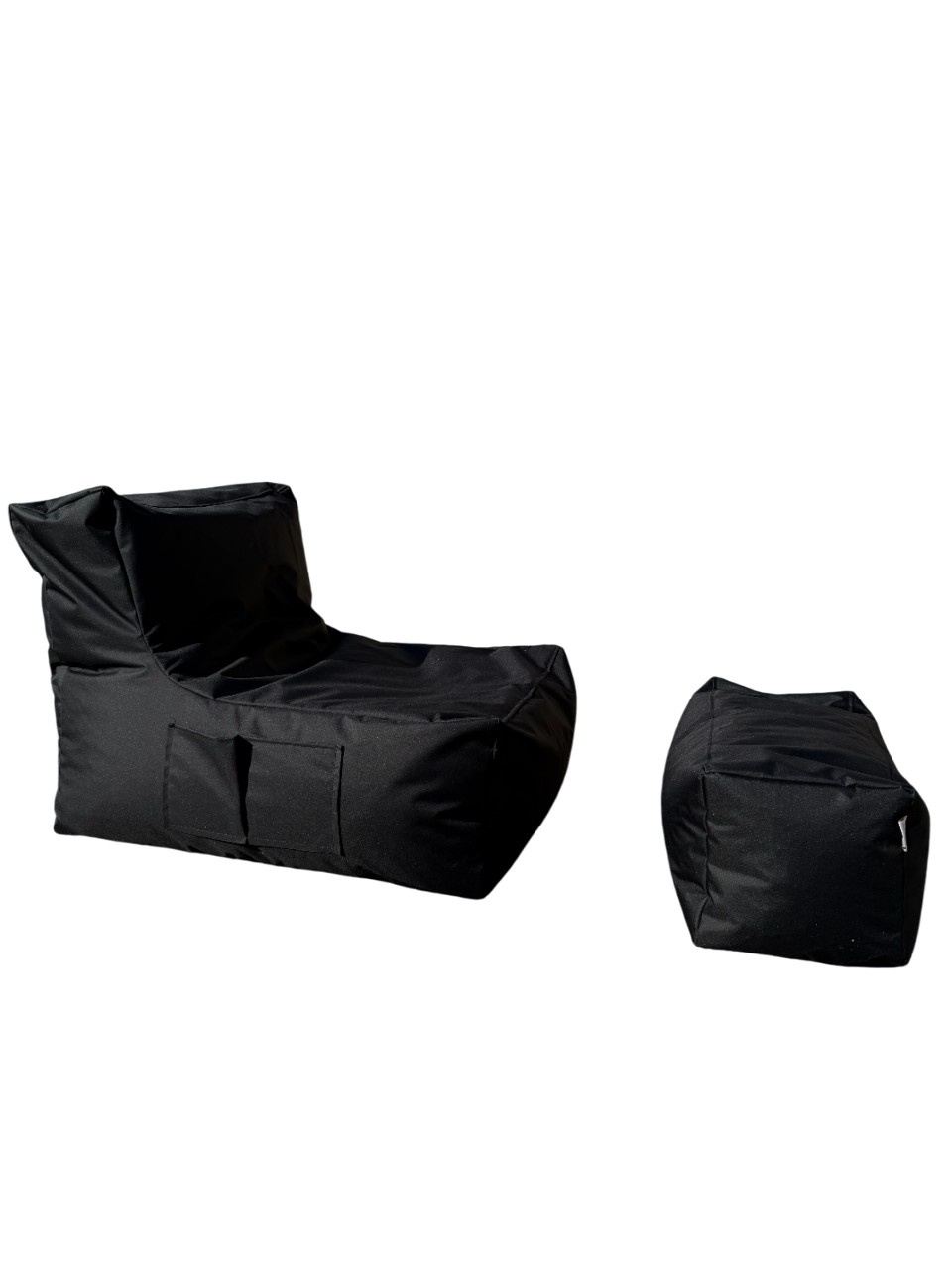 Set fotolii puf (2 Bucati), Bundle dust, UnicUtil, Culoarea Negru - 1 | YEO