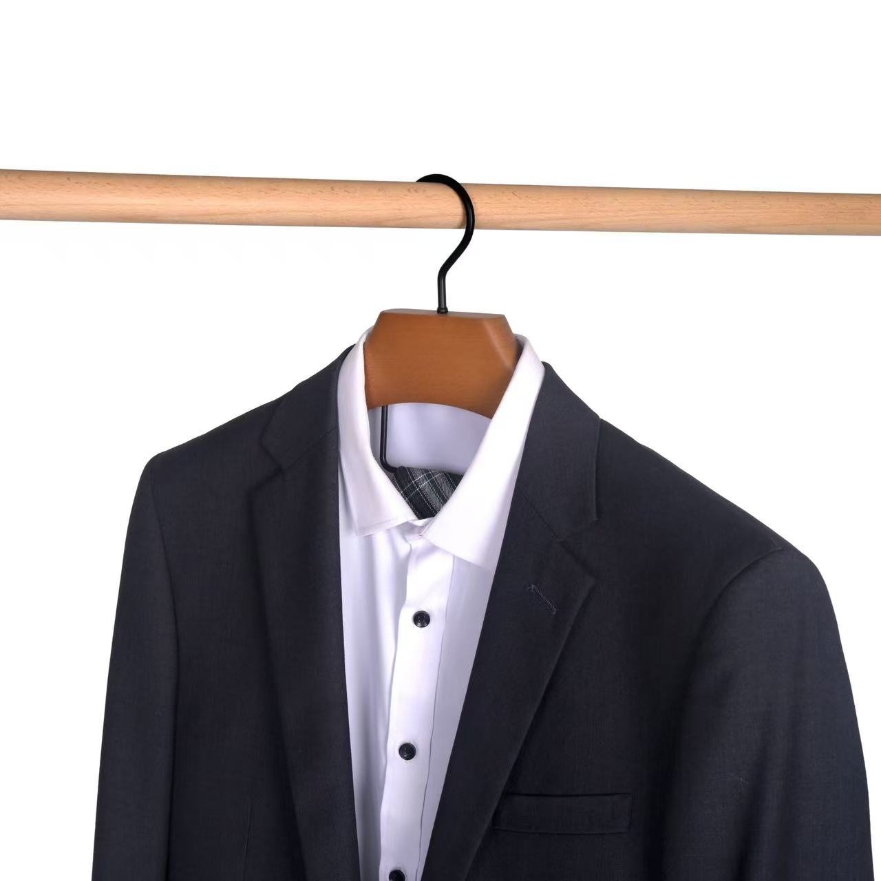 Umeraș de lux, culoare Vintage, cu agățătoare metalică, 1 bucata - imagine 6