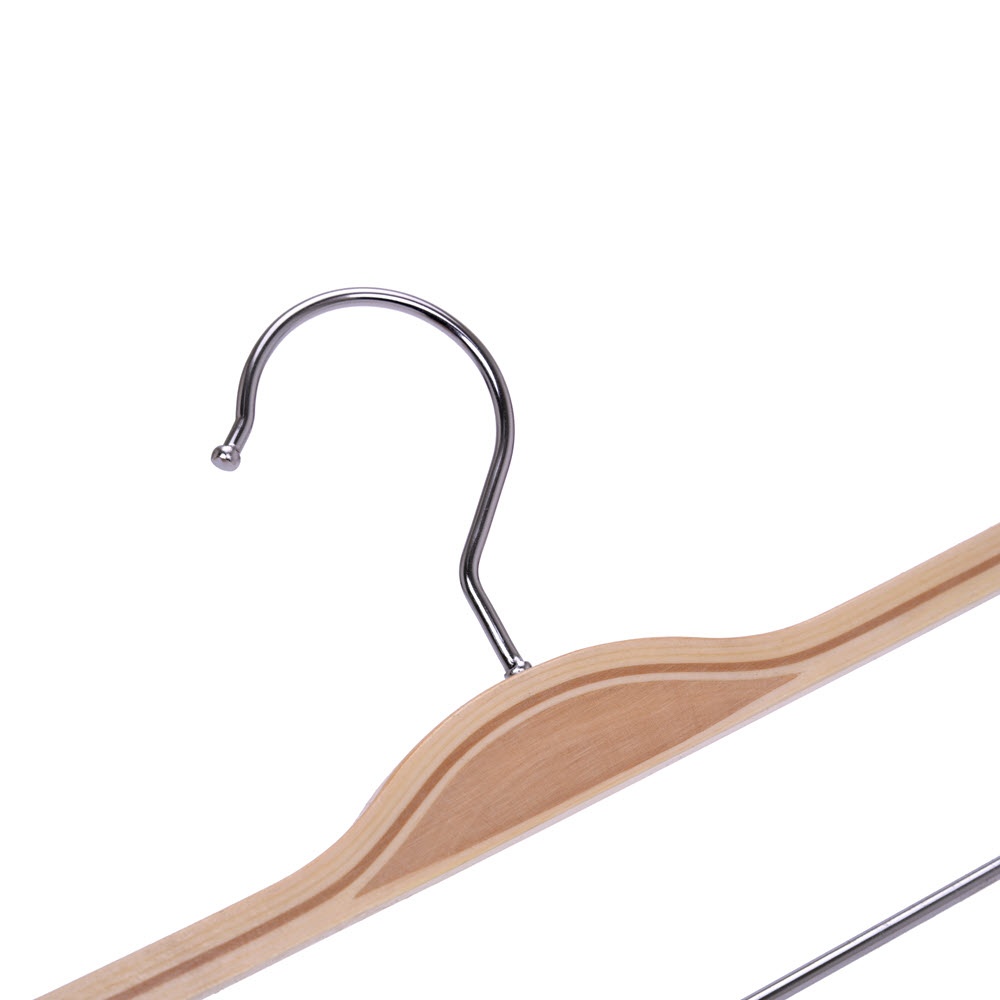 Umeraș din lemn cu cleme, Natur, 1 bucata - imagine 5