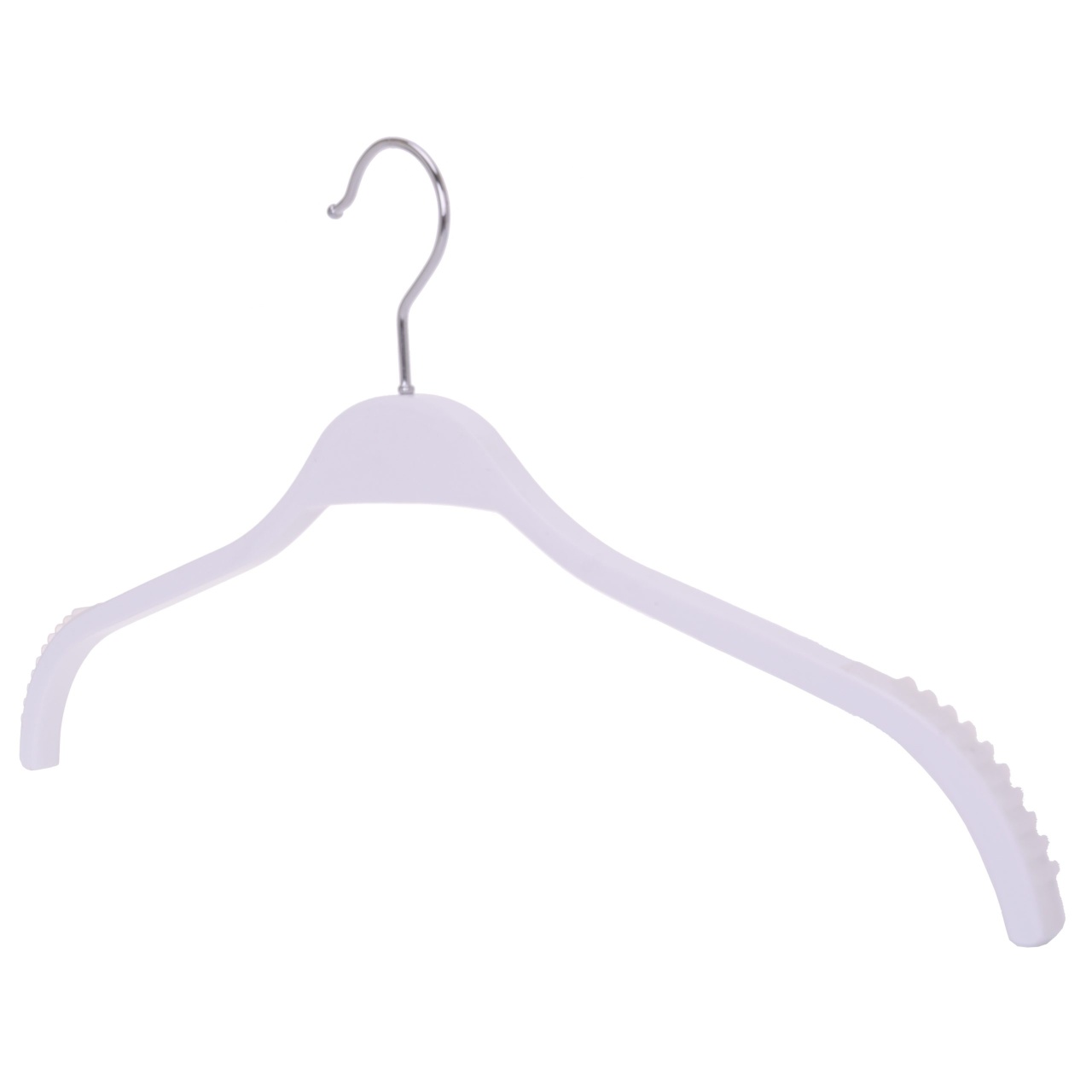 Umeraș din lemn, cu margini de cauciuc anti-alunecare si design modern, Alb, 1 bucata - imagine 2