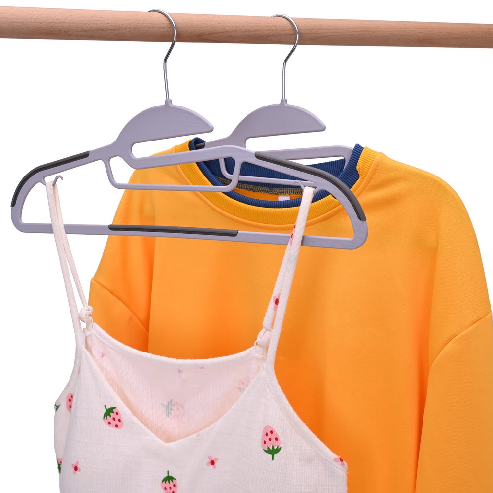 Umeraș din plastic cu margini antialunecare, Gri, 1 bucata - imagine 3