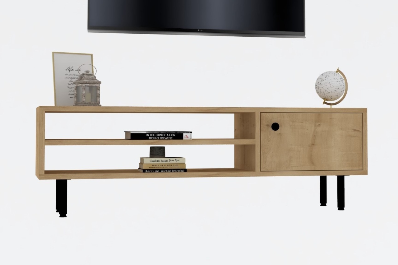 Unitate TV, Avila Sapphire, UnicUtil, Stejar Safir, Lățime: 120 cm, Înălțime: 38 cm, Adâncime: 30 cm, 495SSE1608 - view 4