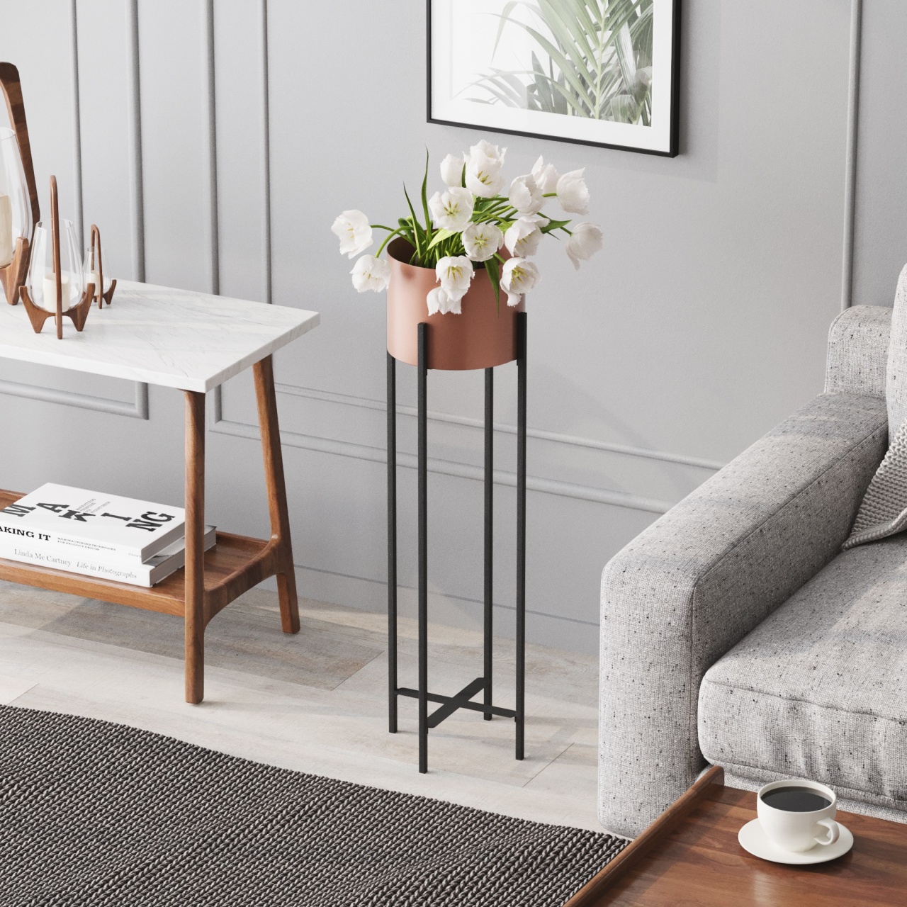 Vas Decorativ, Spark mist, UnicUtil, Culoarea Negru Cupru