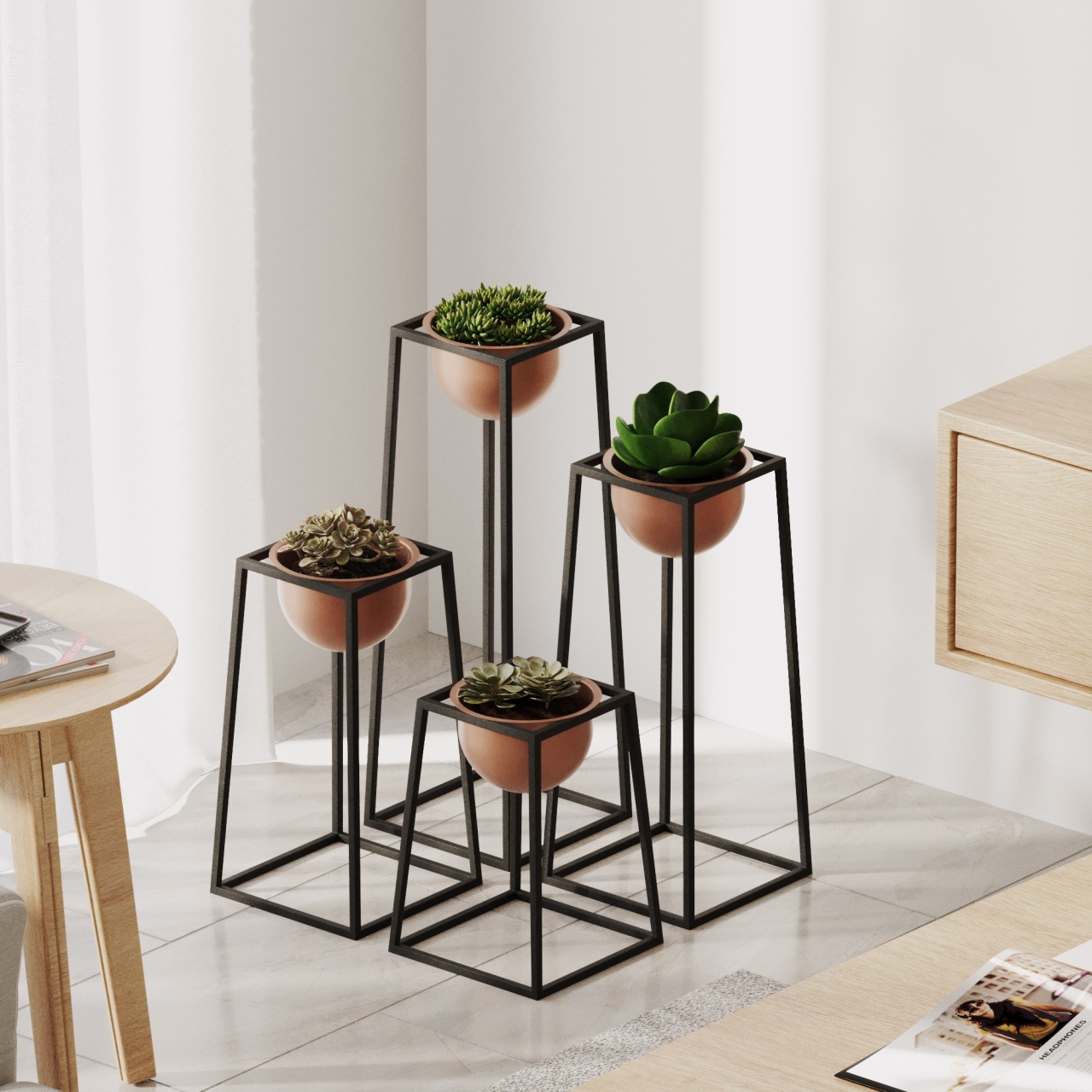 Vas Decorativ, Storm stone, UnicUtil, Culoarea Negru Cupru