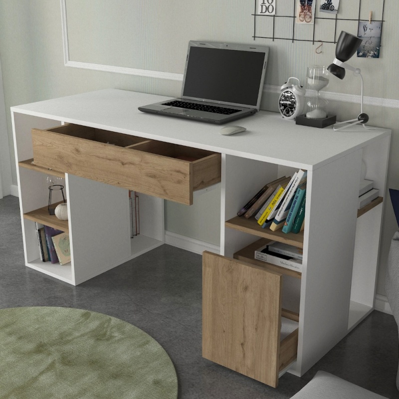 Birou, Soft Design, UnicUtil, Alb-Crem, UUDESK42 - 2 | YEO