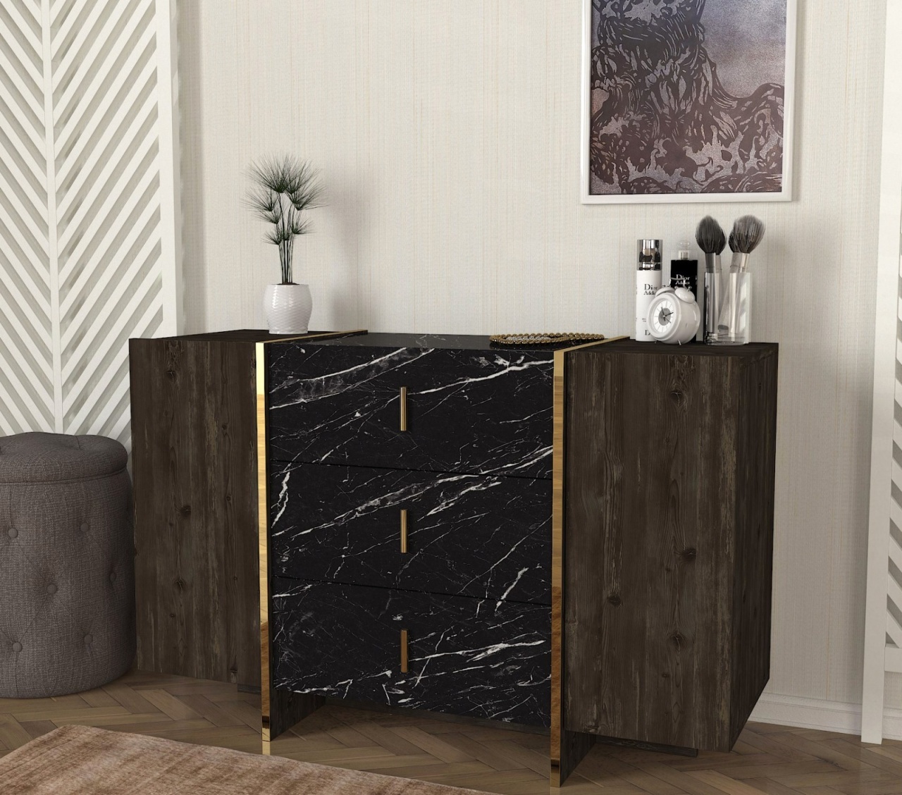 Comoda, Nordic Frame, UnicUtil, Maro-Marmura, UUORG79 - 2 | YEO