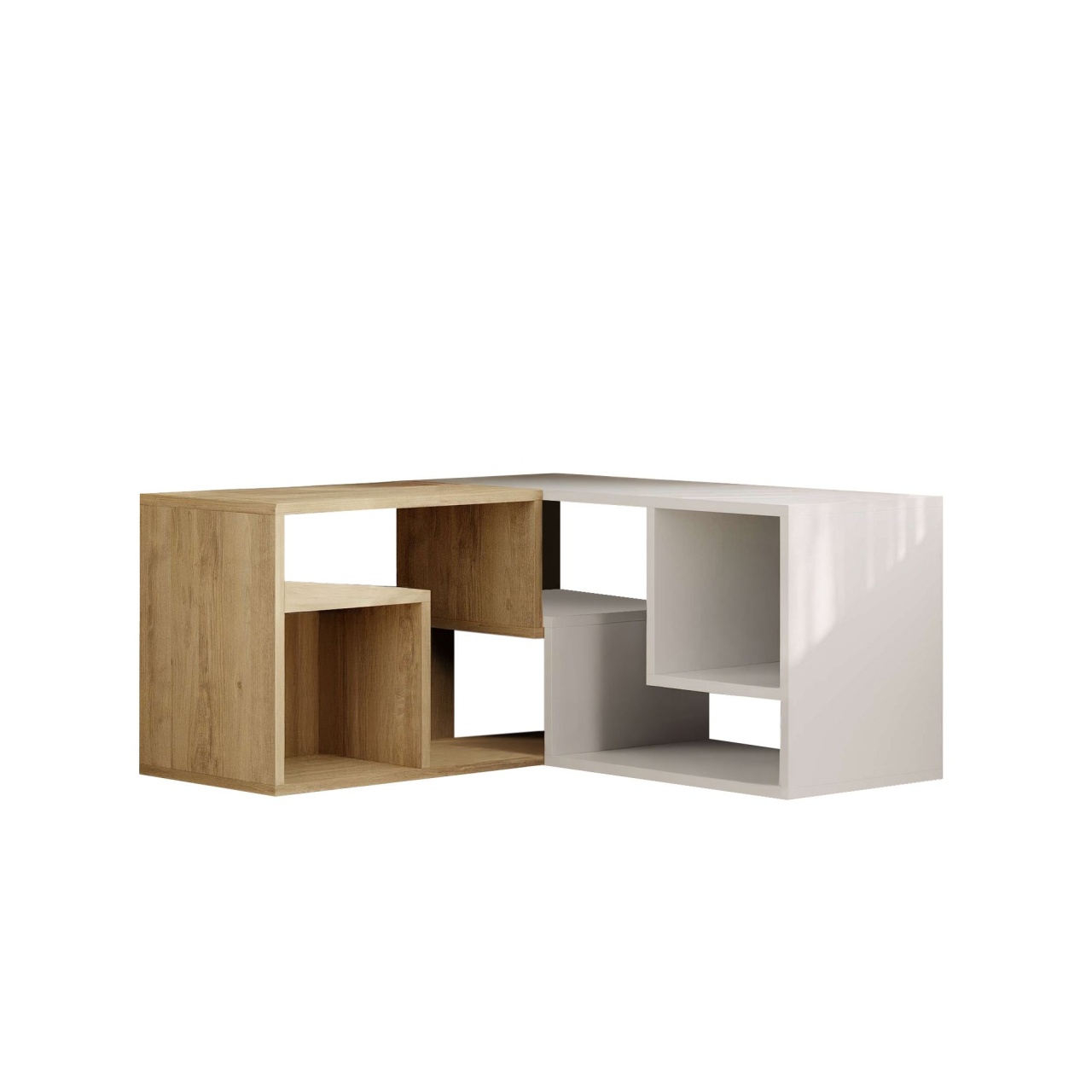 Comoda TV, Glis Sapphire, UnicUtil, Stejar Safir-Alb, Lățime: 145 cm, Înălțime: 44,8 cm, Adâncime: 35 cm - view 5