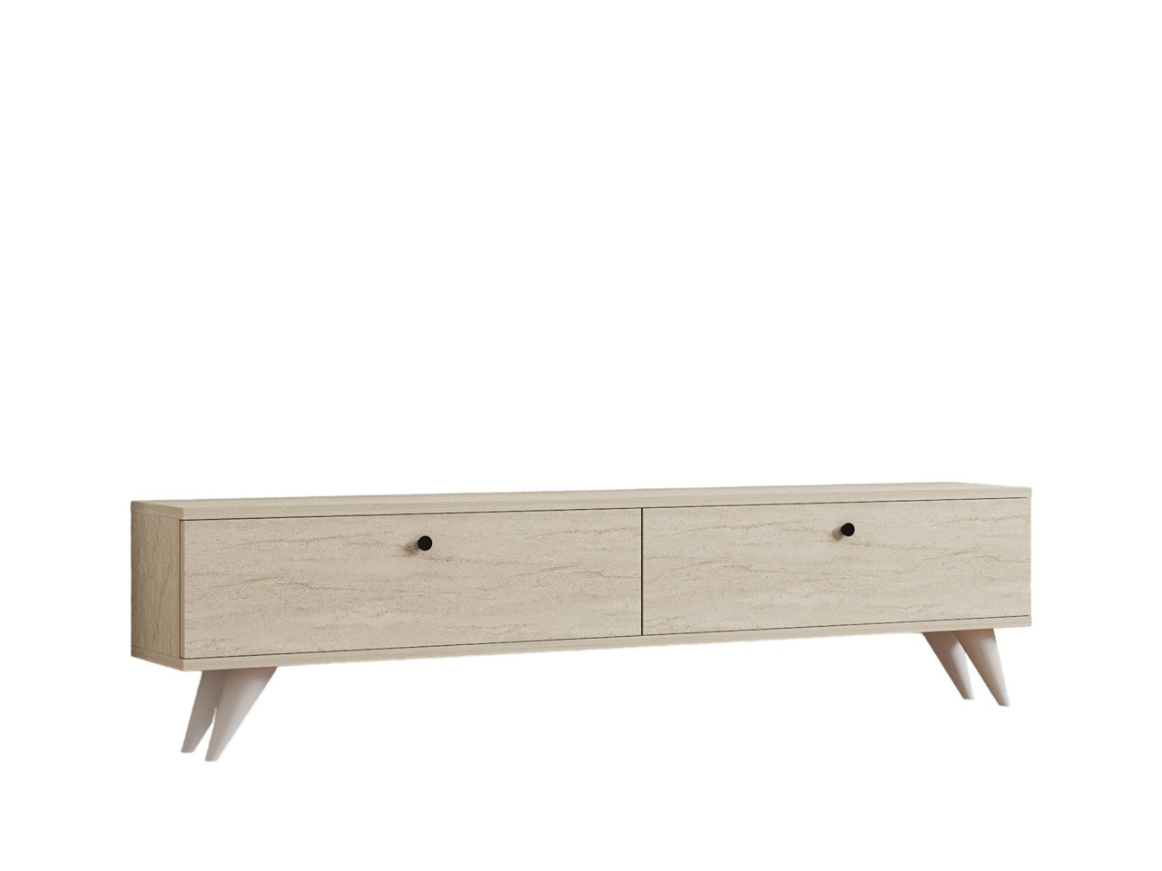 Comoda TV, Paris Travertine, UnicUtil, Travertin, Lățime: 160 cm, Înălțime: 40 cm, Adâncime: 25 cm - imagine 6
