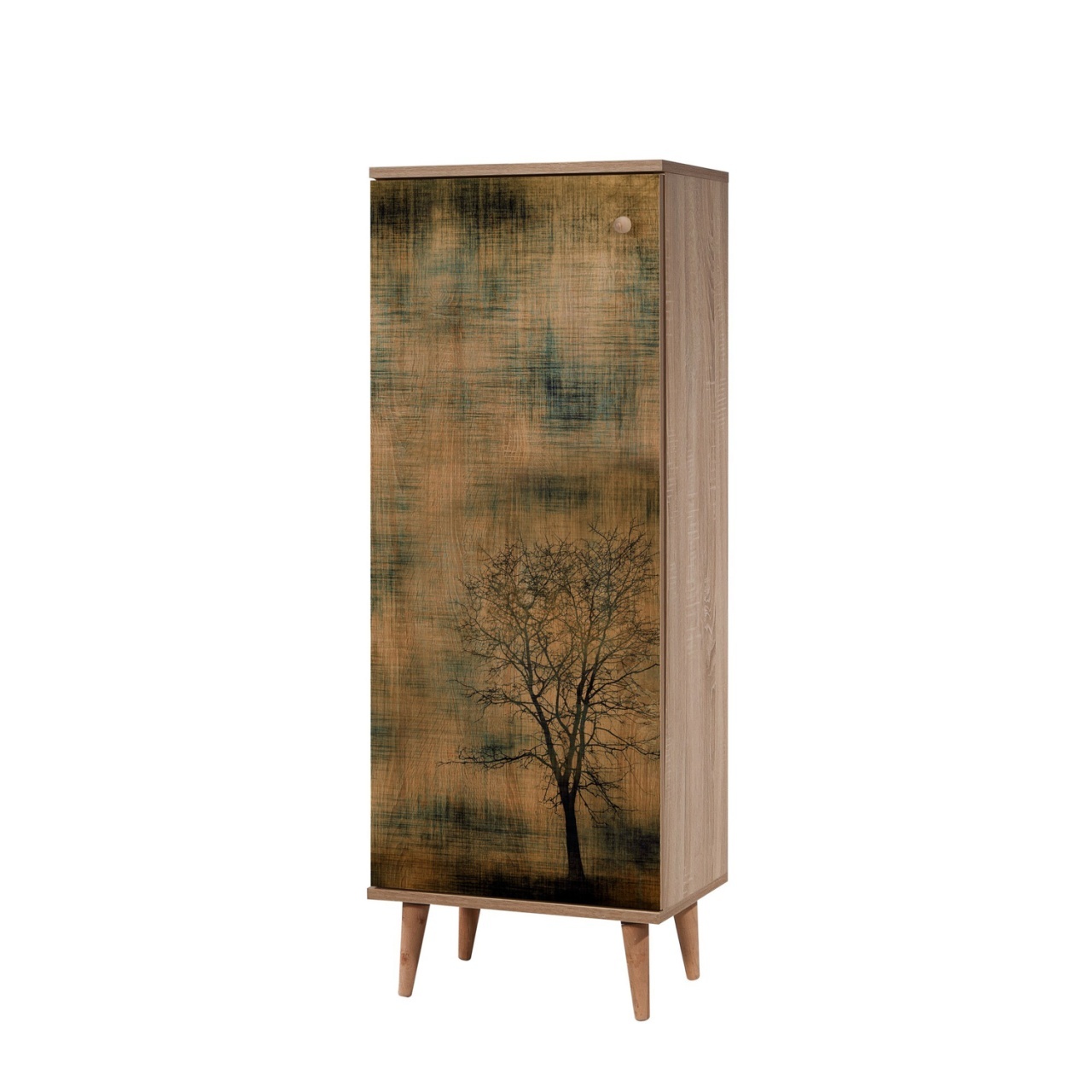 Dulap pentru pantofi, Filinta 729, UnicUtil, Stejarul Sonoma, Lățime: 50 cm, Înălțime: 135 cm, Adâncime: 38 cm - view 4
