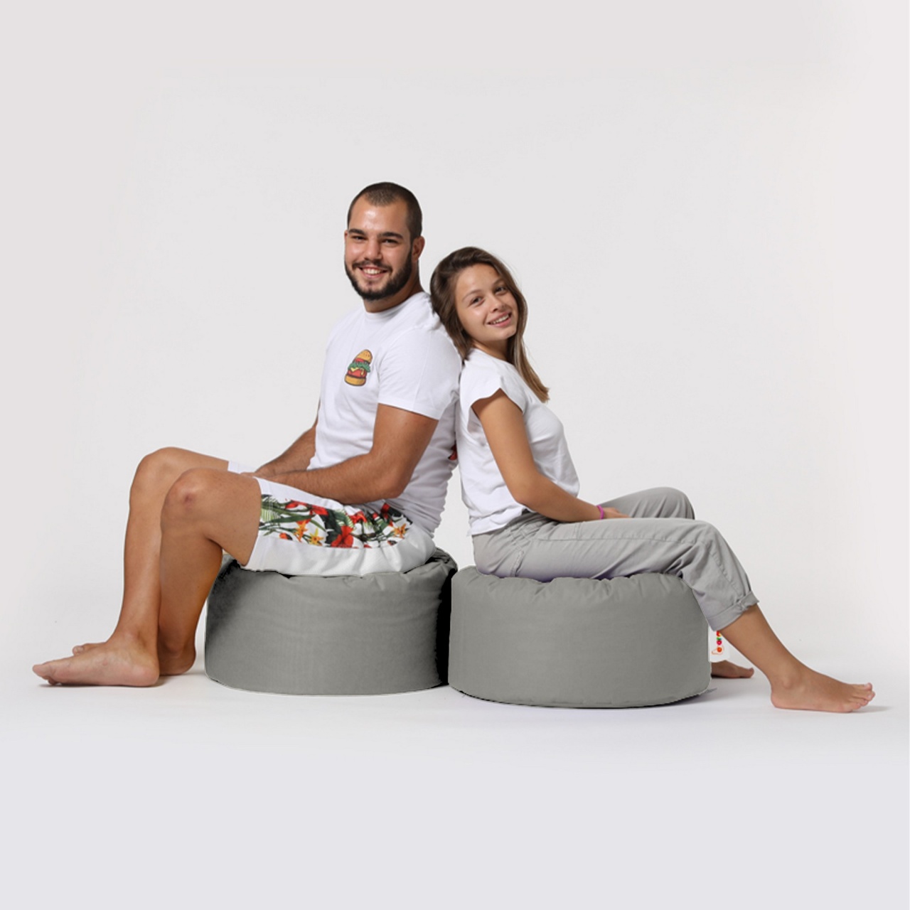 Fotoliu Puf Gradina, Breeze shell, UnicUtil, Culoarea Gri