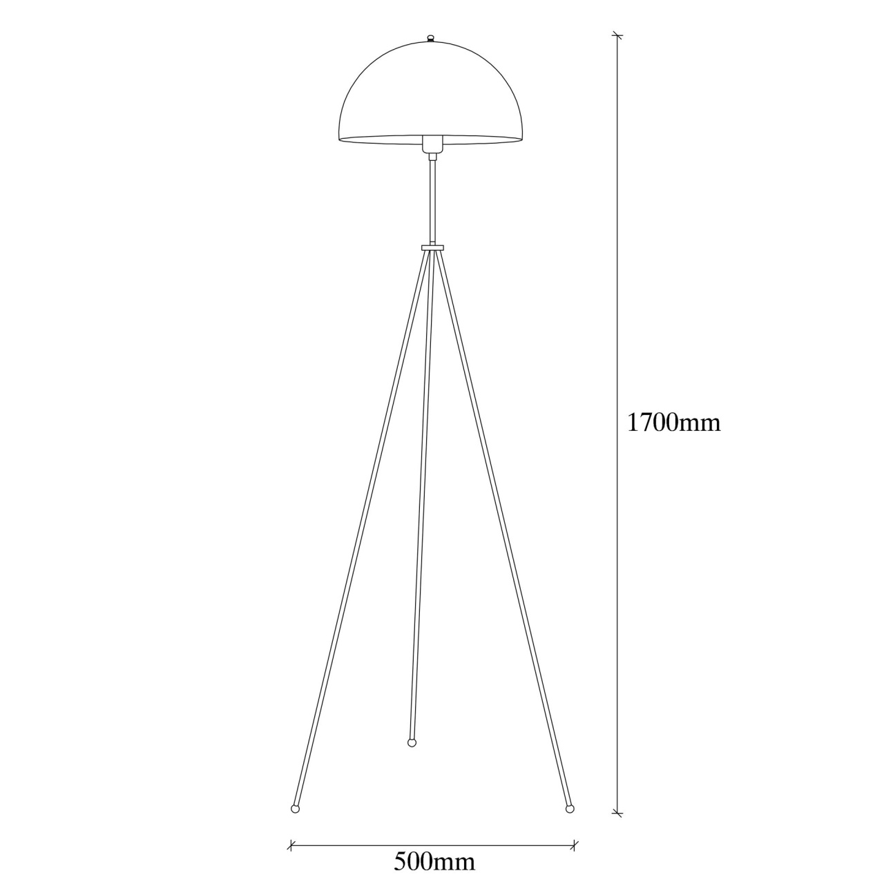 Lampadar, Peak drift, UnicUtil, Culoarea Auriu Negru - 2 | YEO